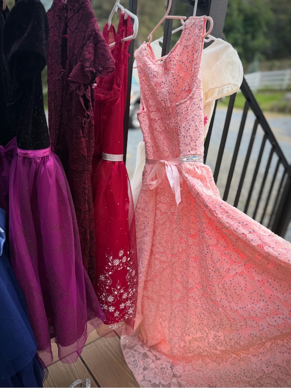 RARE EDITIONS | 12 | High Low Sequin Kids Girls Dress-up Occasion Party Dress